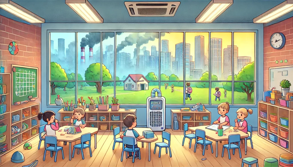 دستگاه تصفیه هوا برای مهد کودک